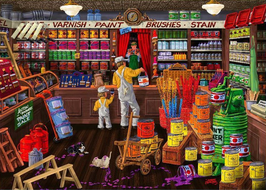 Love to Shop: Colour It Purple - 1000pc Jigsaw Puzzle by Holdson  			  					NEW