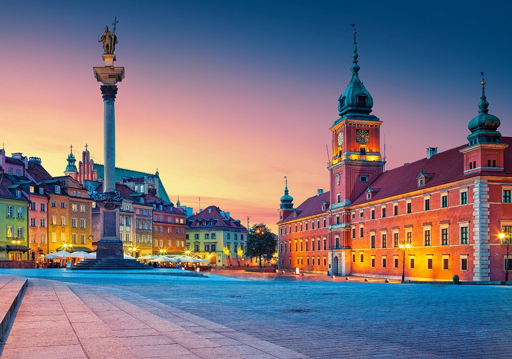 Castle Square in Warsaw - 500pc Jigsaw Puzzle By Castorland
