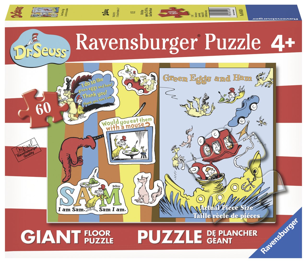 Green Eggs & Ham - 24pc Floor Puzzle by Ravensburger  			  					NEW - image 1