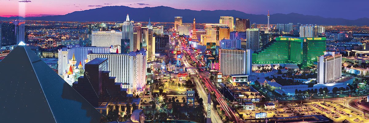 Cityscape: Las Vegas - 1000pc Panoramic Jigsaw Puzzle by Masterpieces  			  					NEW