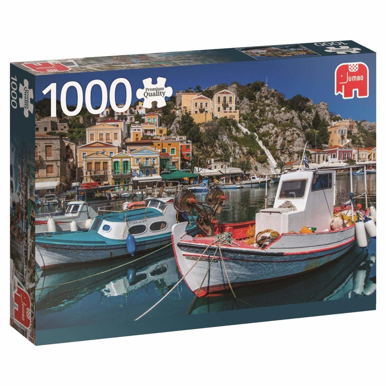 Symi, Greece - 1000pc Jigsaw Puzzle By Jumbo  			  					NEW - image 1