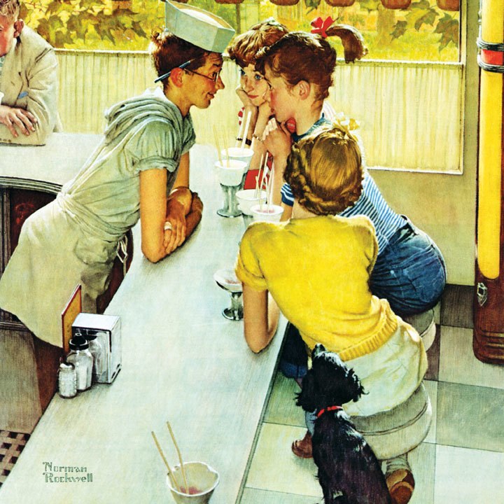 Norman Rockwell: Soda Jerk - 1000pc Jigsaw Puzzle by Masterpieces