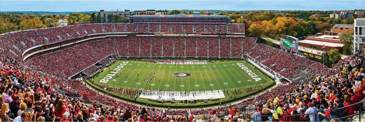 University of Georgia: Sanford Stadium - 1000pc Panoramic Jigsaw Puzzle by Masterpieces