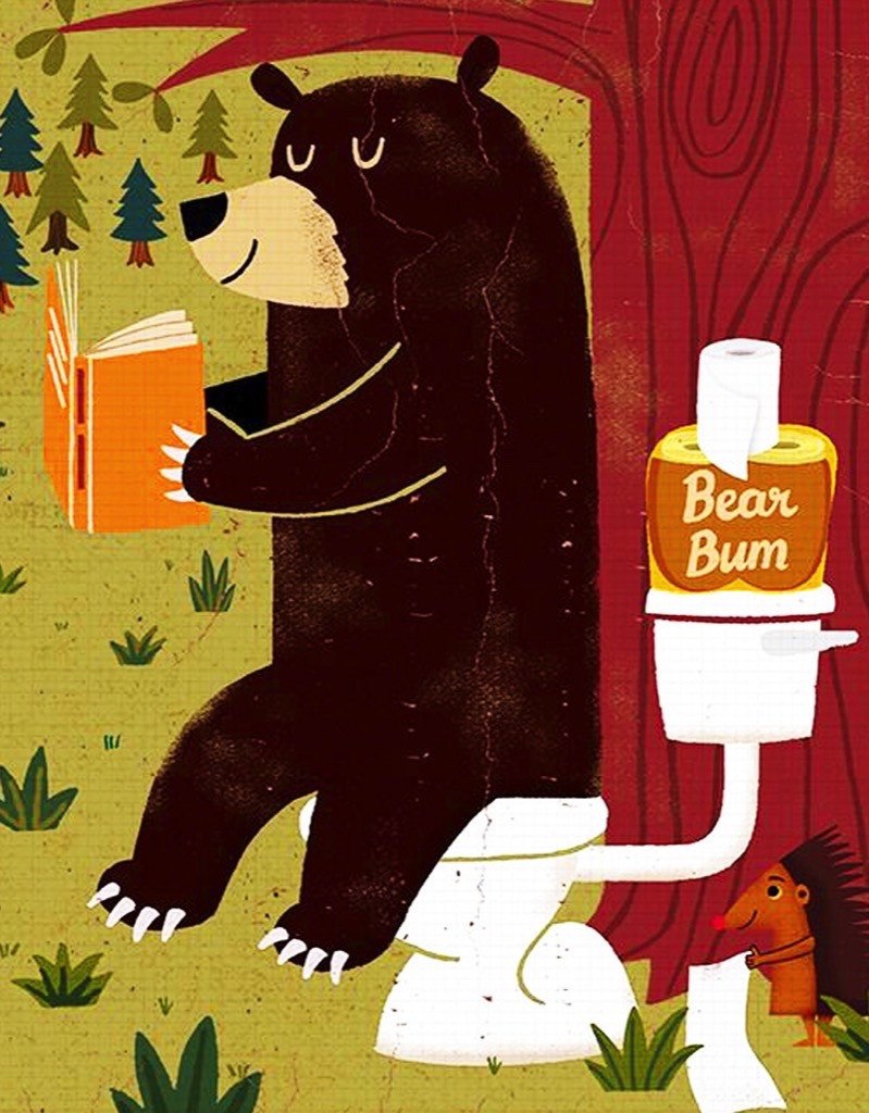 Bear Bum - 100pc Miniature Jigsaw Puzzle by New York Puzzle Co.
