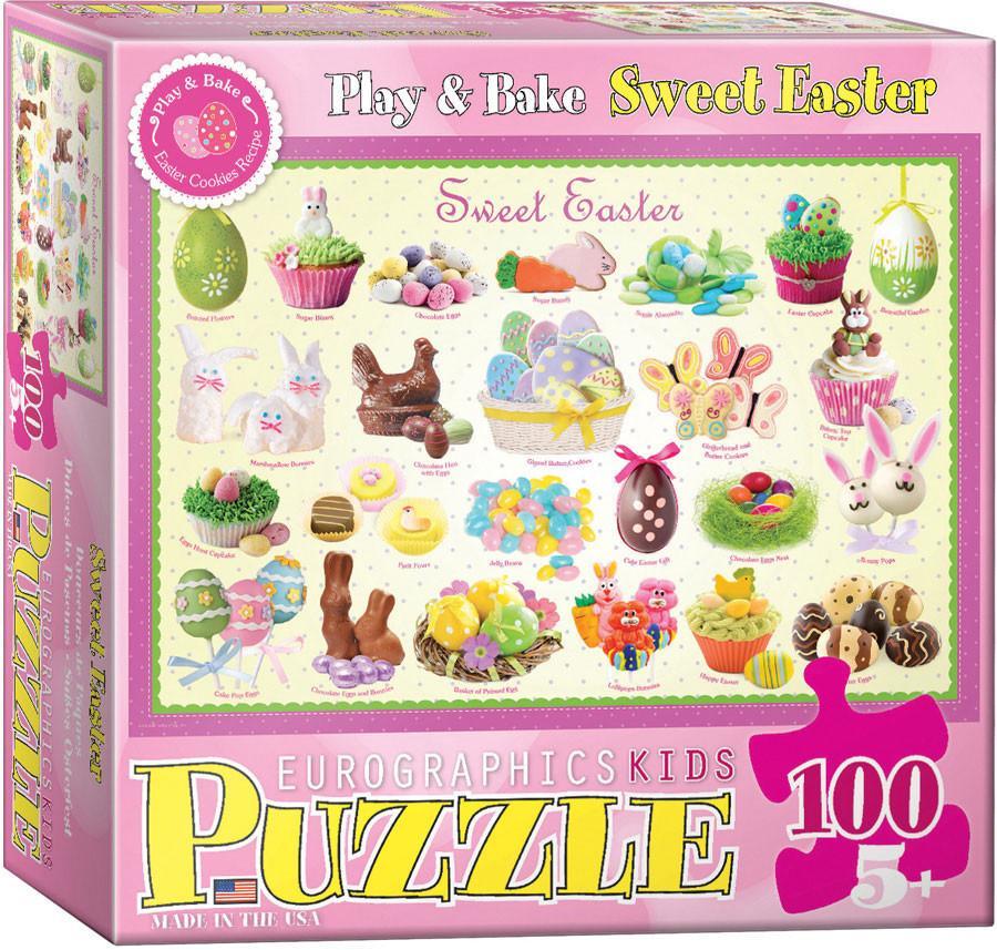 Sweet Easter - 100pc Jigsaw Puzzle by Eurographics  			  					NEW - image 1
