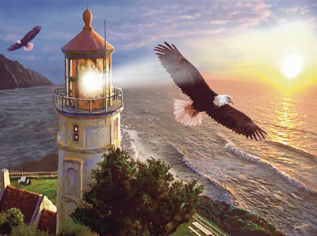 Eagle Light - 1000pc Jigsaw Puzzle by Sunsout