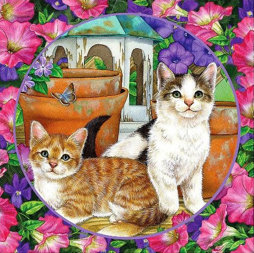Flower Friends: Petunia Pals - 500pc Jigsaw Puzzle by Holdson