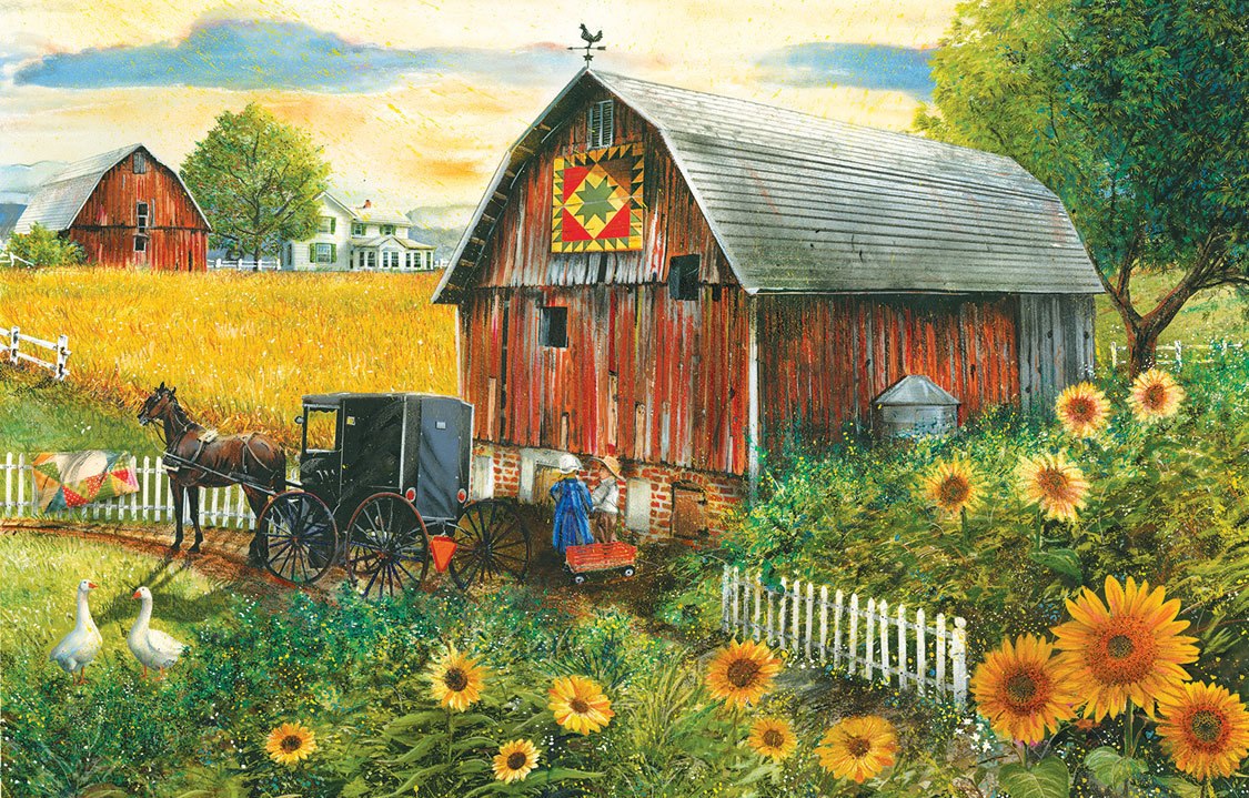 Country Paradise - 300pc Large Format Jigsaw Puzzle by SunsOut
