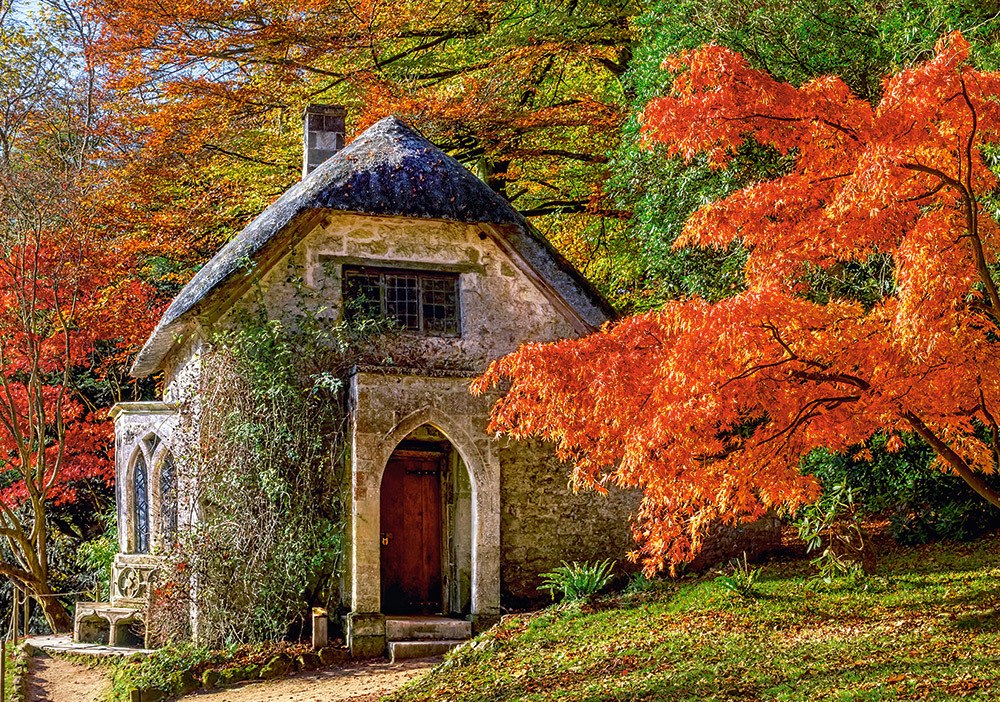 Gothic House in Autumn - 500pc Jigsaw Puzzle by Castorland  			  					NEW