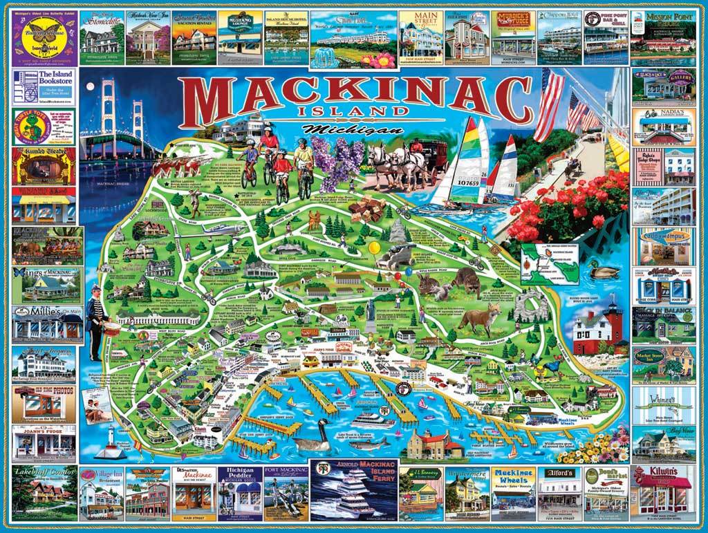 Mackinac Island, MI  - 1000pc Jigsaw Puzzle by White Mountain