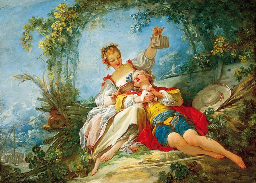 Fragonard: Happy Lovers - 1000pc Jigsaw Puzzle by D-Toys