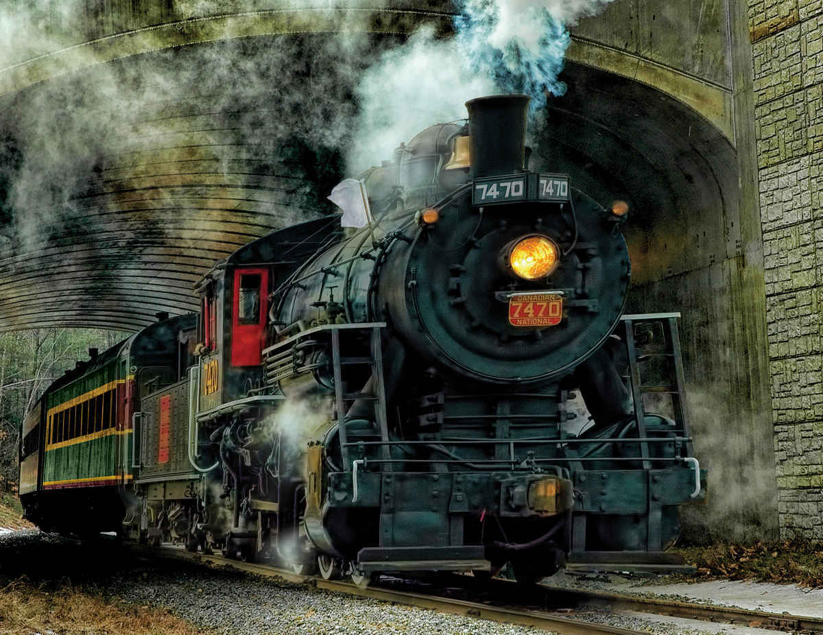Jigsaw puzzle Train Modern Locomotives 1000 piece NEW made in the USA 