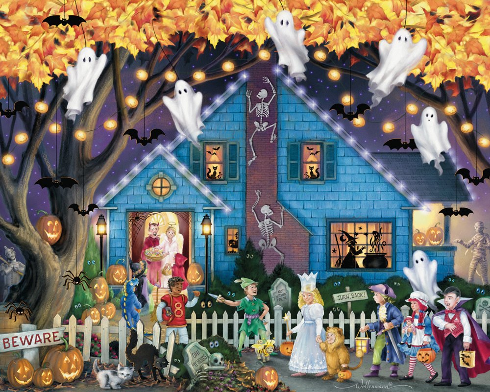 Ghostly Gathering - 1000pc Jigsaw Puzzle by Vermont Christmas Company