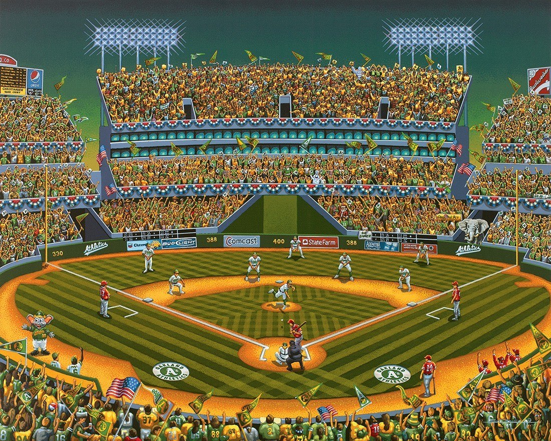 Oakland A's - 500pc Jigsaw Puzzle by Dowdle