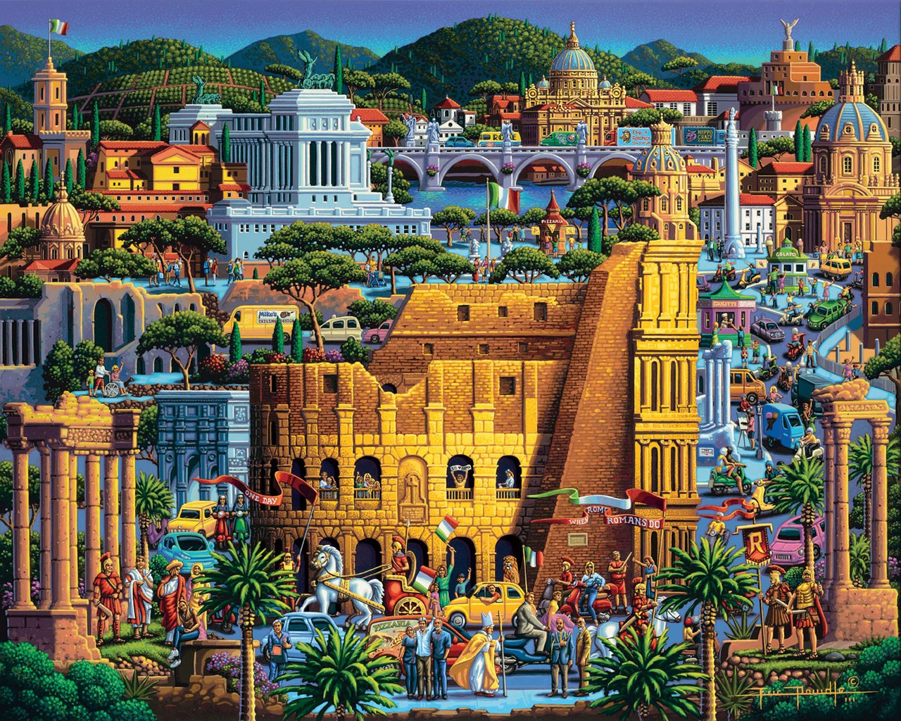 Rome - 500pc Jigsaw Puzzle by Dowdle  			  					NEW