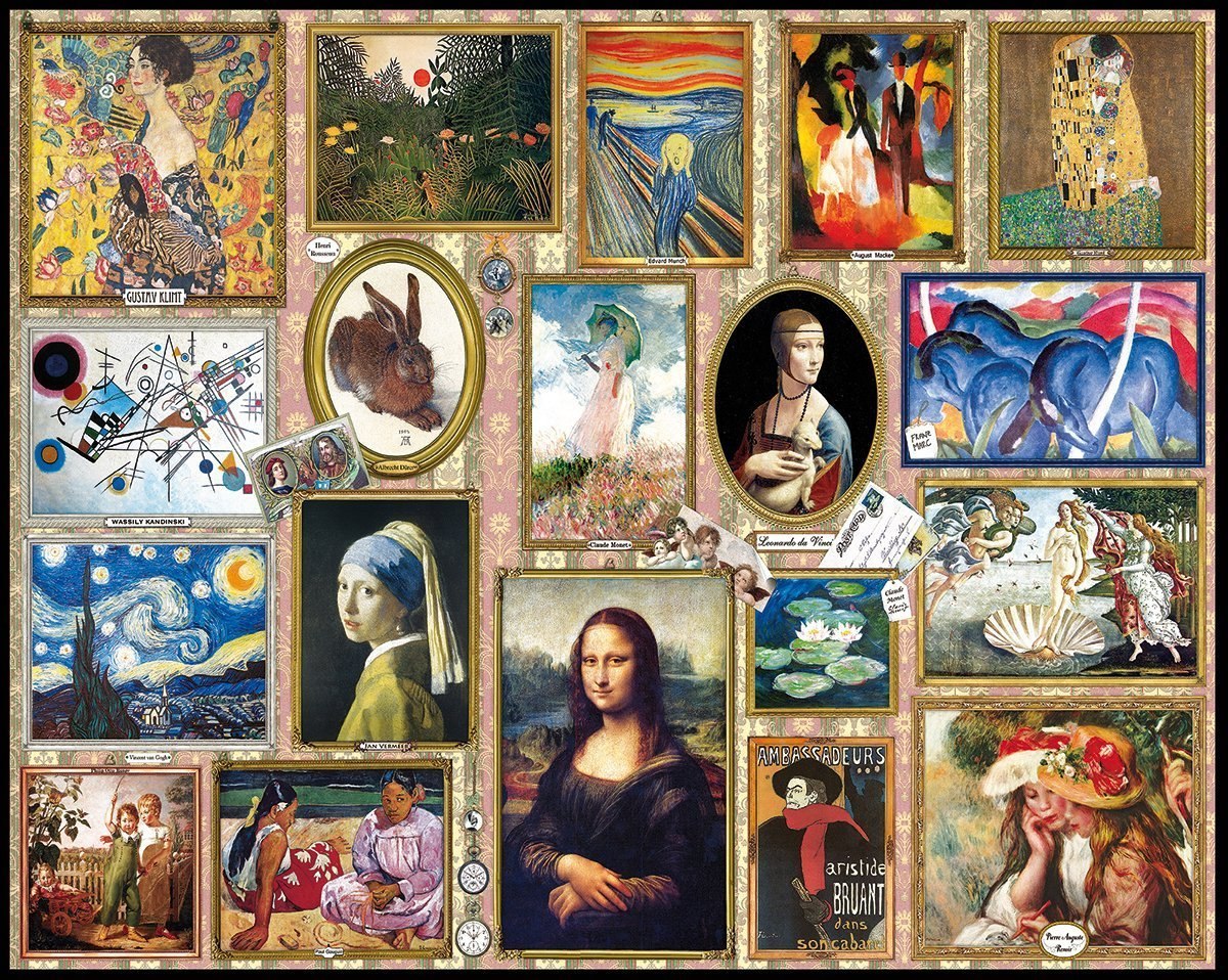 Great Paintings - 1000pc Jigsaw Puzzle By White Mountain  			  					NEW