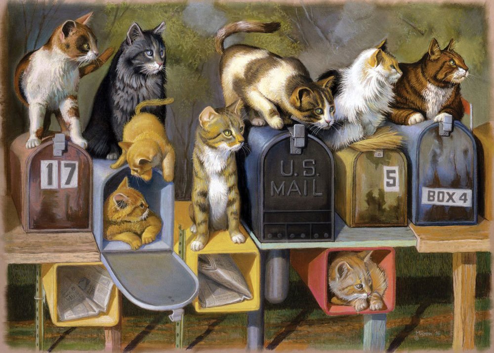 Cat's Got Mail - 300pc Large Format Jigsaw Puzzle By Ravensburger