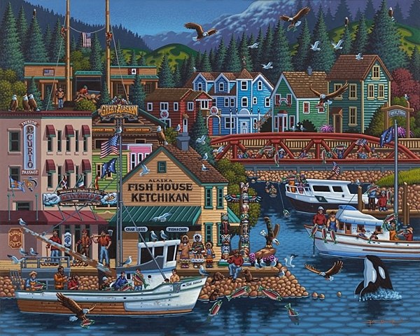 Ketchikan - 500pc Jigsaw Puzzle by Dowdle