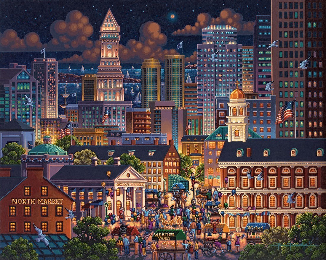 Boston Market - 1000pc Jigsaw Puzzle by Dowdle