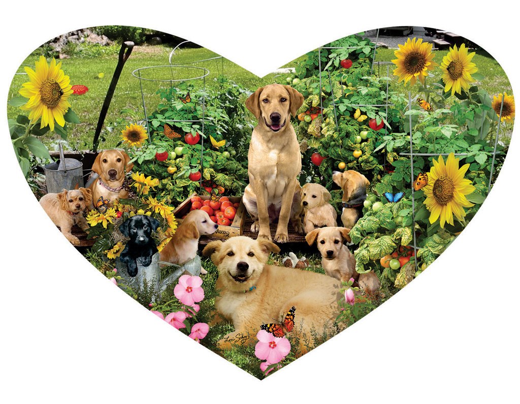 Puppy Heart - 200pc Shaped Jigsaw Puzzle by SunsOut