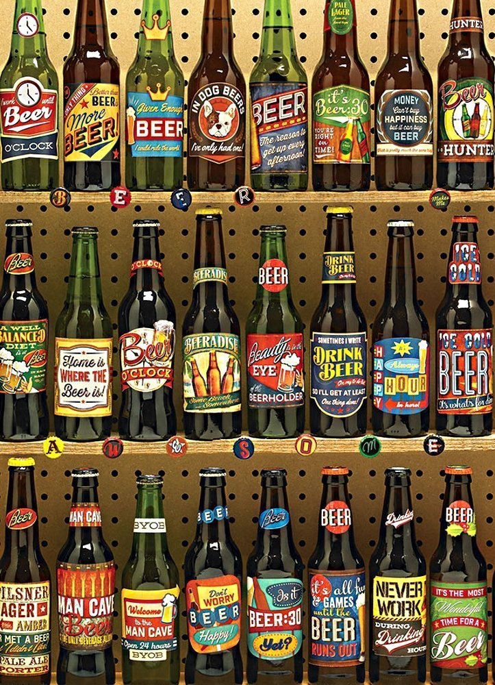 Beer Collection - 1000pc Jigsaw Puzzle by Cobble Hill