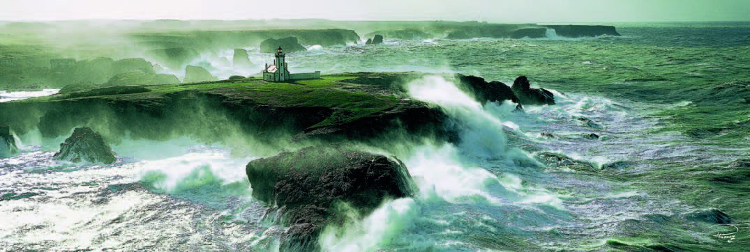 Plisson: Blast of Wind on the Pointe des Poulains - 1000pc Jigsaw Puzzle by Clementoni