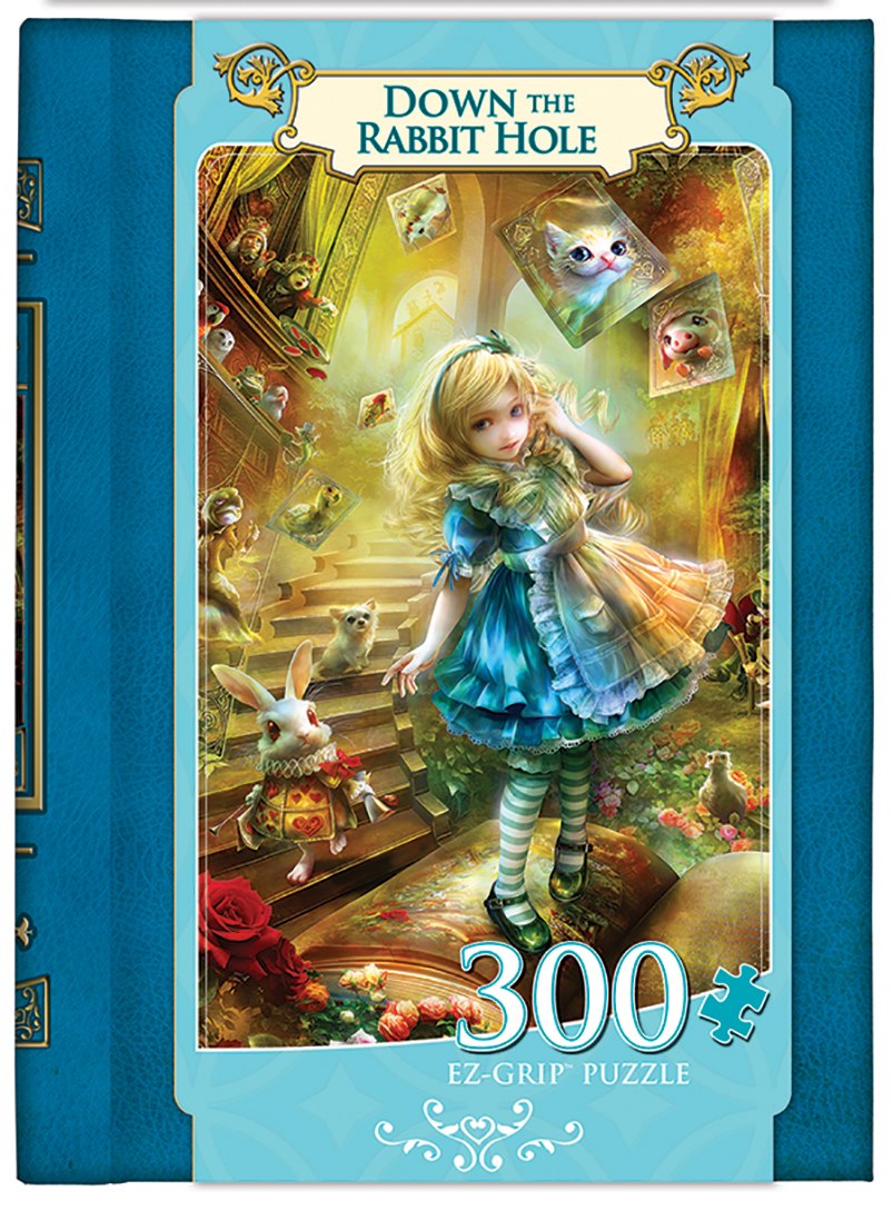 Down the Rabbit Hole - 300pc EZ Grip Jigsaw Puzzle by Masterpieces
