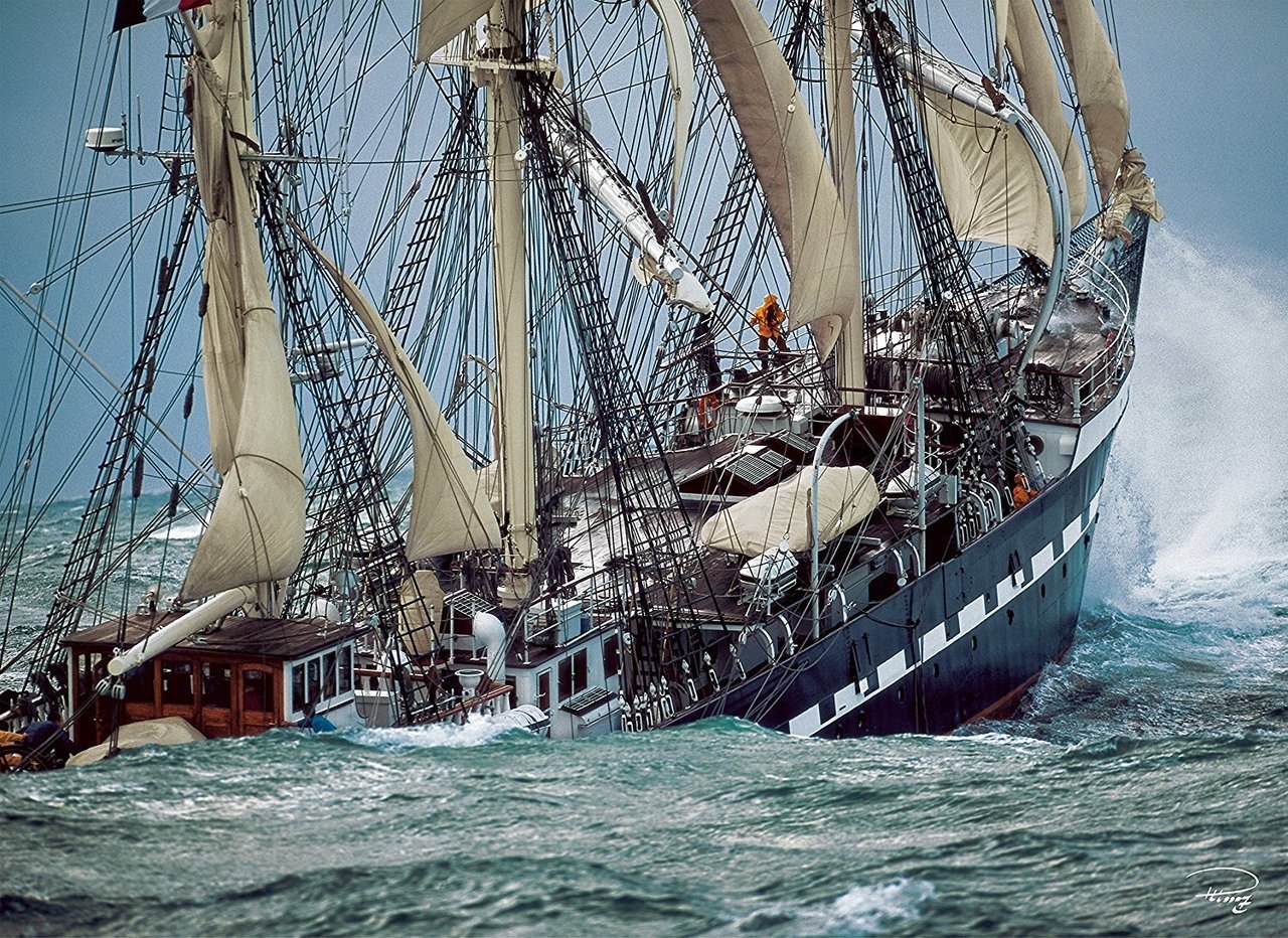 Plisson: Belem, The Last French Tall Ship - 1000pc Jigsaw Puzzle by Clementoni