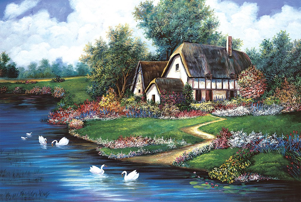 Flourishing Spring - 1000pc Jigsaw Puzzle by Tomax
