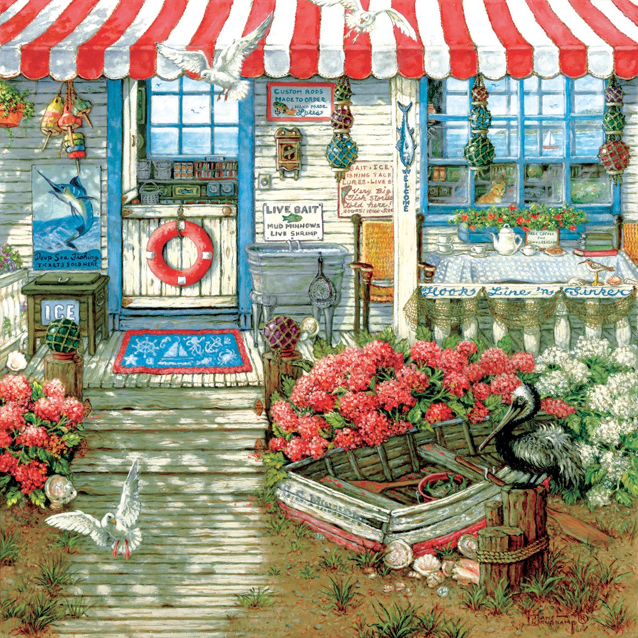 Hook Line and Sinker - 1000pc Jigsaw Puzzle by Sunsout  			  					NEW