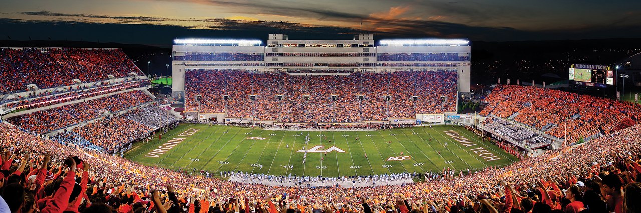 Virginia Tech  - 1000pc Panoramic Jigsaw by Masterpieces