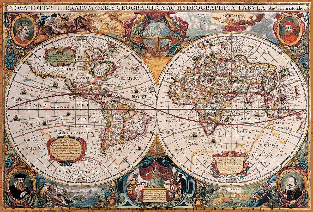 Antique World Map - 2000pc Jigsaw Puzzle by Eurographics