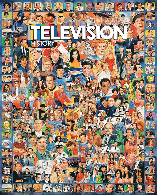 Television History - 1000pc Jigsaw Puzzle By White Mountain