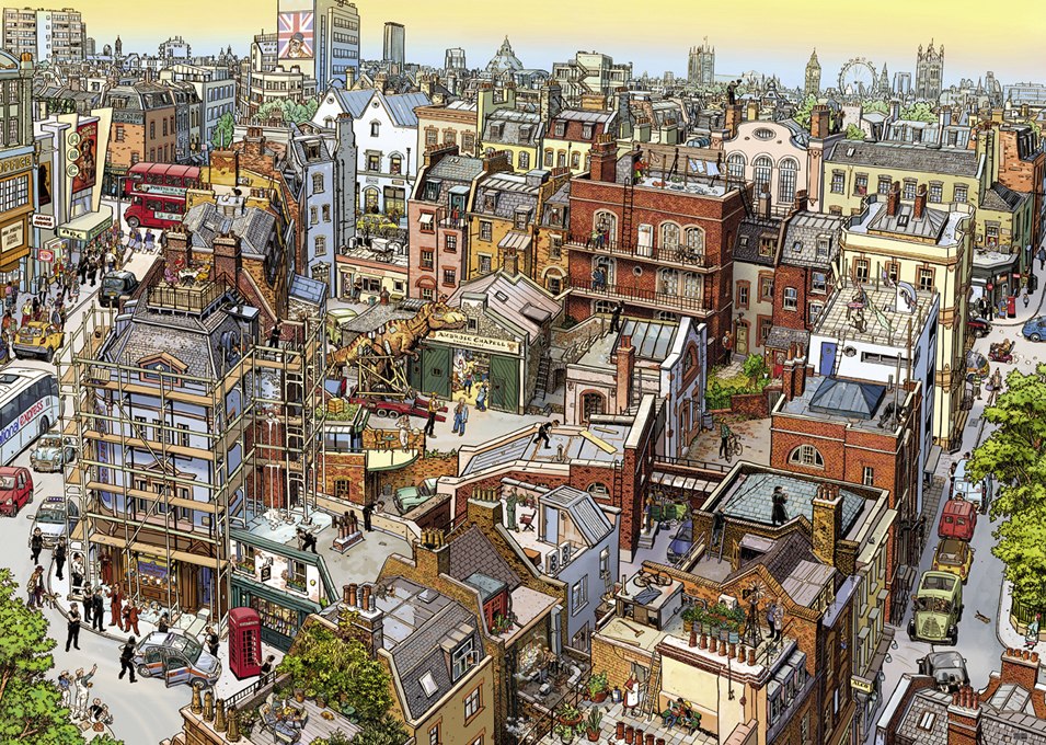 Sherlock & Co. - 2000pc Jigsaw Puzzle By Heye  			  					NEW