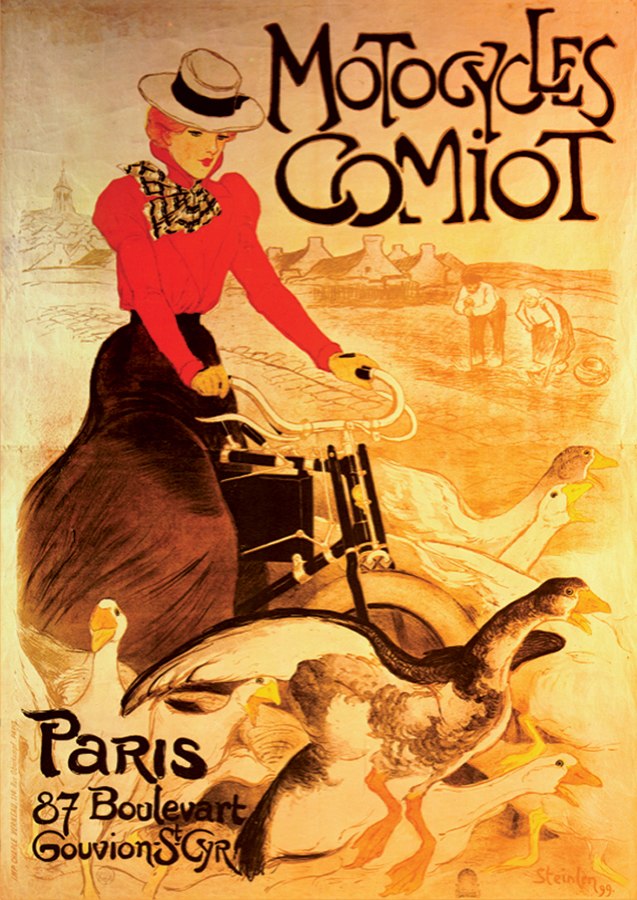 Motocycles Comiot Vintage Poster  - 1000pc Jigsaw Puzzle by D-Toys