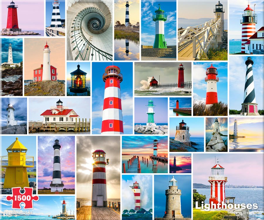 Lighthouses - 1500pc Jigsaw Puzzle By Re-marks  			  					NEW