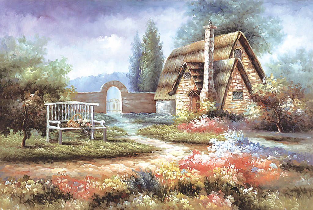 Floral Garden - 1000pc Jigsaw Puzzle by Tomax