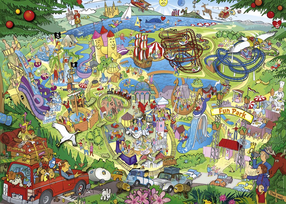 Lyon: Fun Park Trip - 1000pc Jigsaw Puzzle By Heye  			  					NEW