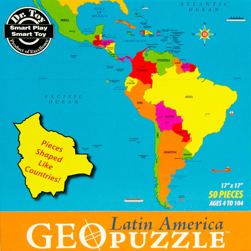 Latin America - 50pc Geographical Puzzle by GEO Puzzle
