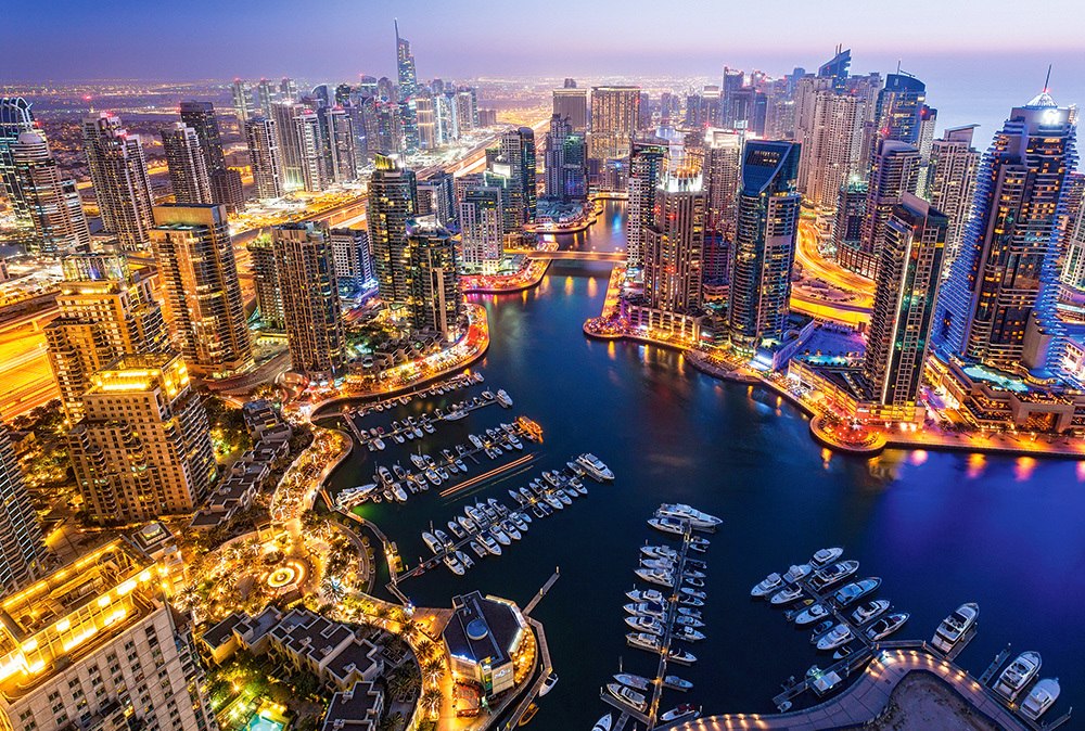 Dubai at Night - 1000pc Jigsaw Puzzle By Castorland
