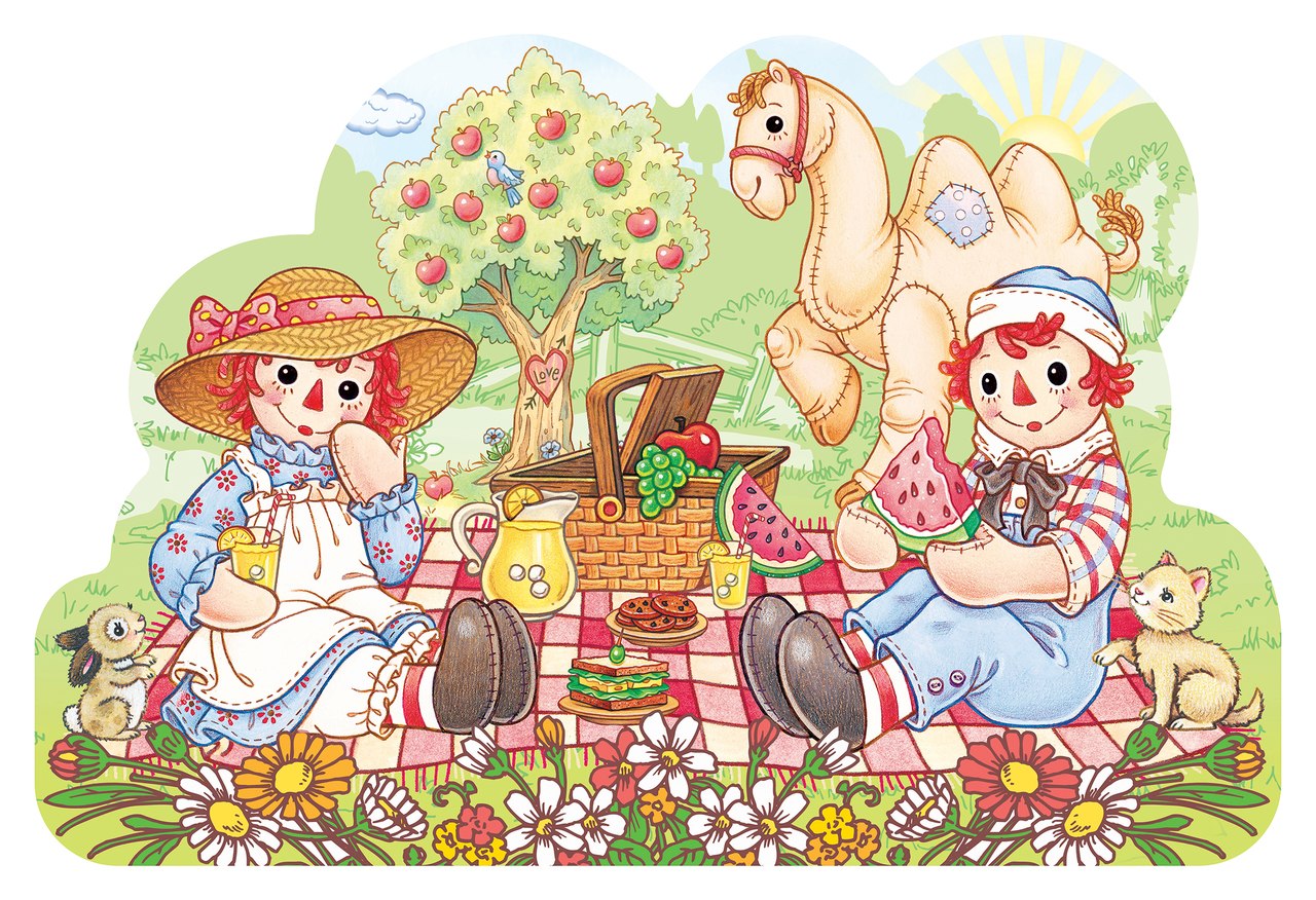 Raggedy Ann & Andy - 36pc Floor Puzzle by Masterpieces  			  					NEW