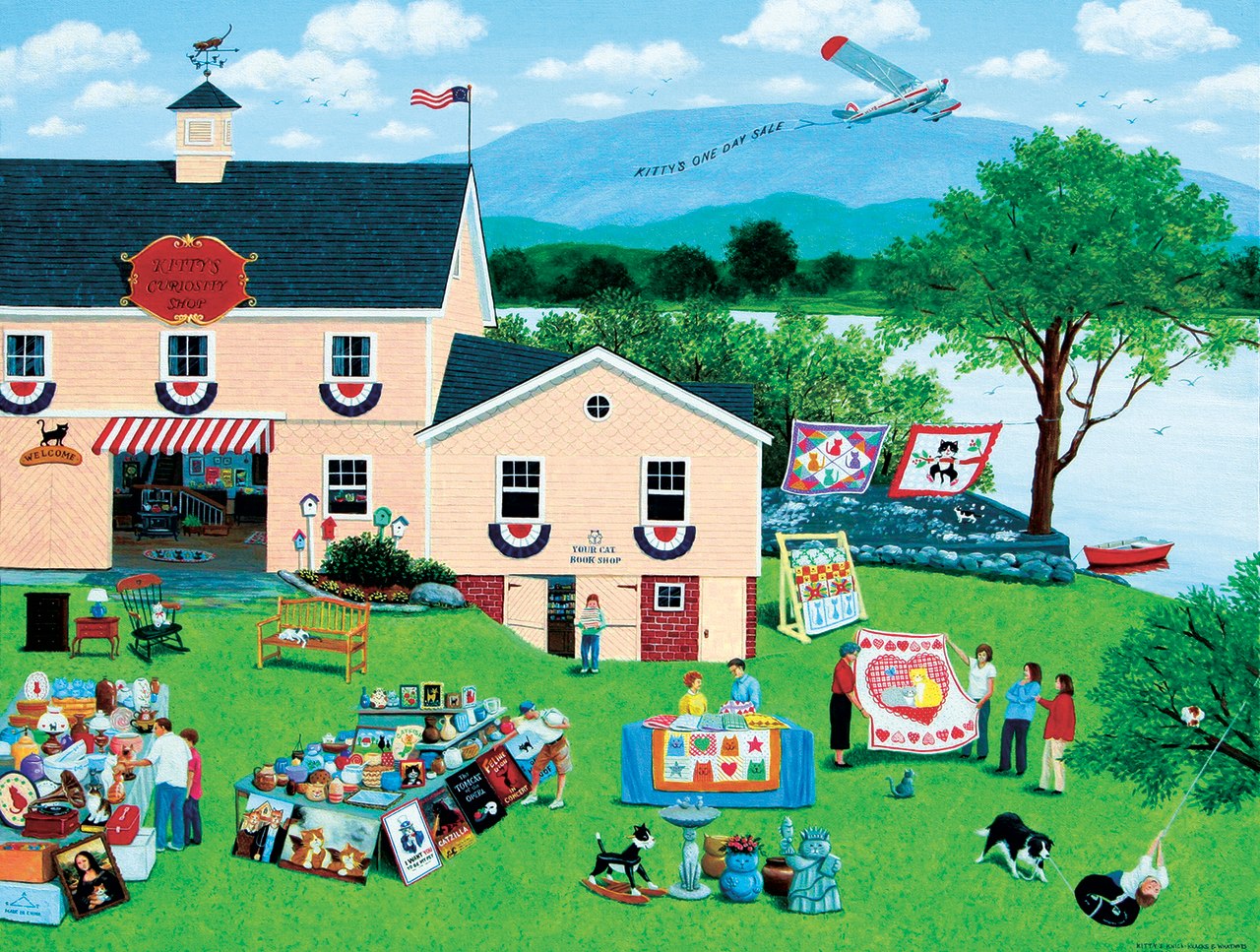 Kitty's Knicknacks and Whatnots - 500pc Jigsaw Puzzle By Sunsout  			  					NEW