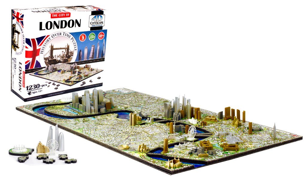 London - 1230pc 4D Cityscape Educational Jigsaw Puzzle