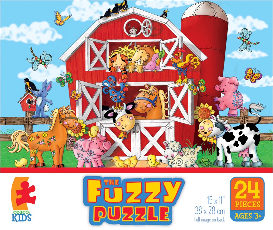 Fuzzy Puzzle: Barn by Ceaco