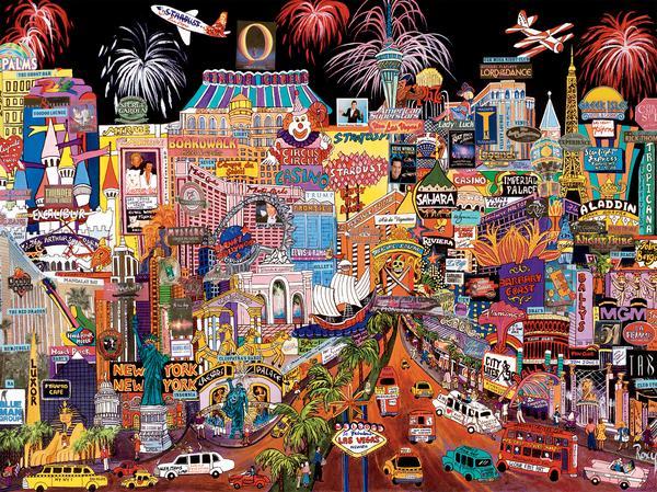 Las Vegas - 1500pc Jigsaw Puzzle by Ceaco  			  					NEW