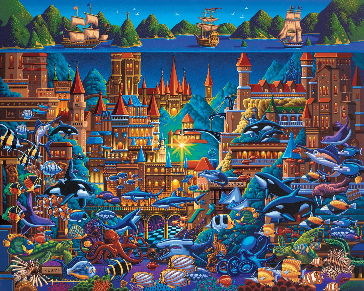 Atlantis - 500pc Jigsaw Puzzle by Dowdle  			  					NEW