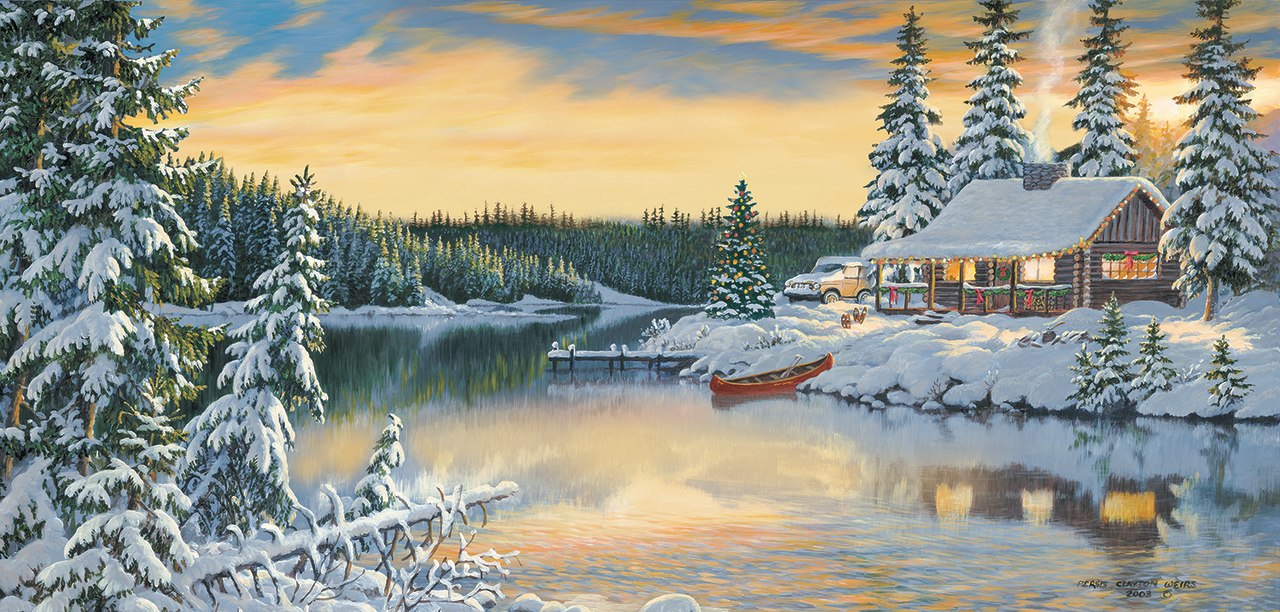 Cabin on the River - 1000pc Jigsaw Puzzle By Sunsout  			  					NEW