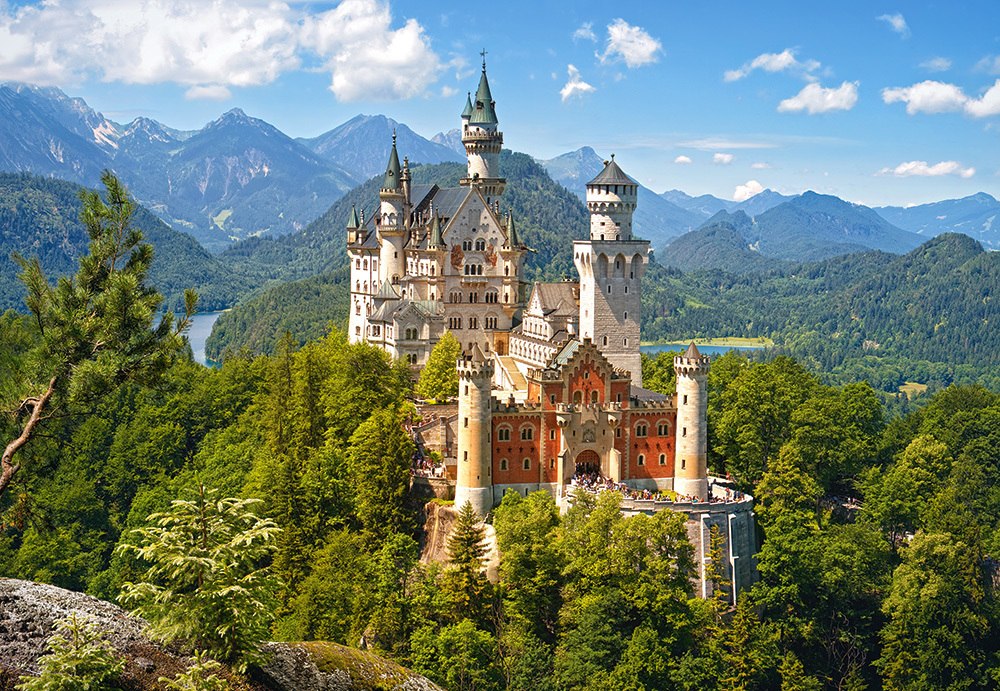 Neuschwanstein Castle, Germany - 1500pc Jigsaw Puzzle By Castorland
