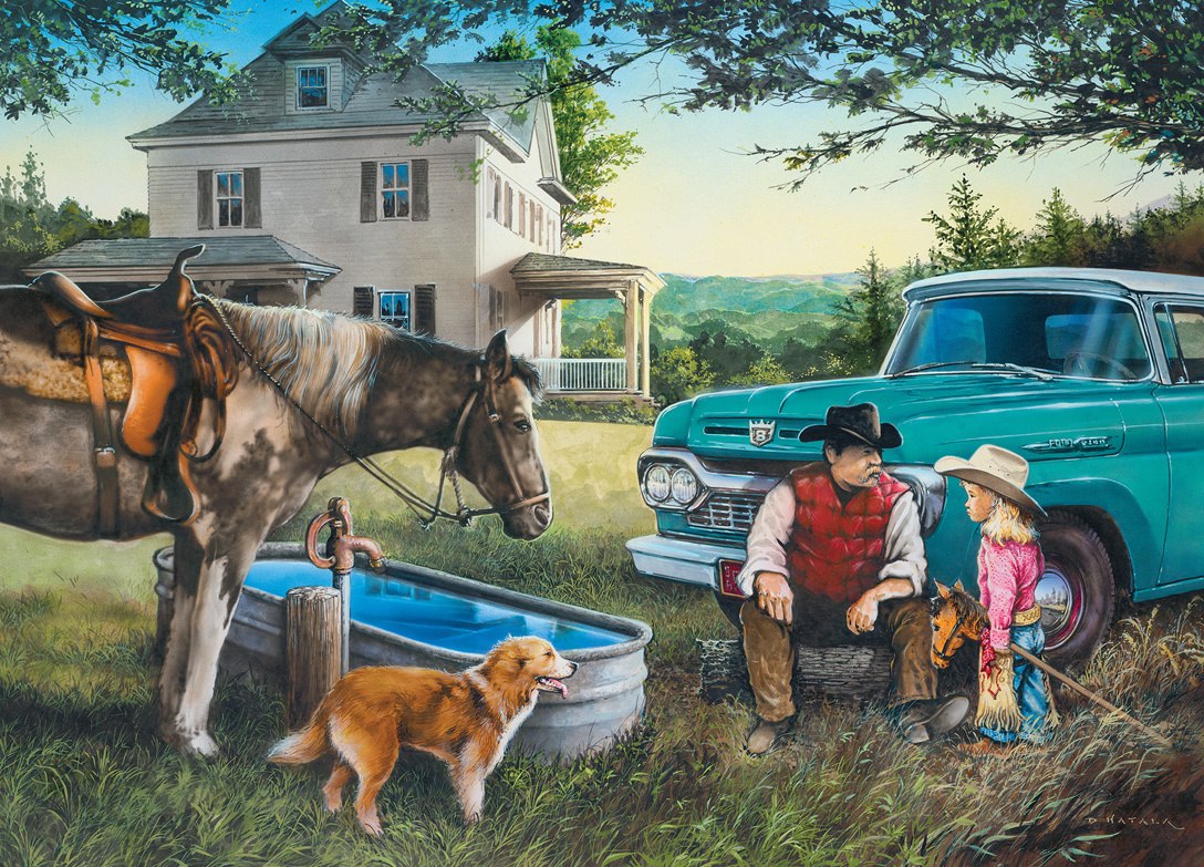 Childhood Dreams: Cowboy Dreams - 1000pc Jigsaw Puzzle by Masterpieces