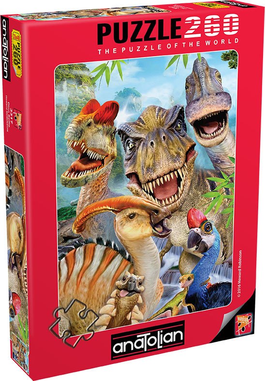 Dino Selfie - 260pc Jigsaw Puzzle by Anatolian  			  					NEW - image 1